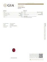 Natural Ruby – Certified by GIA | 1.03 Carats | Report No. 7488699759